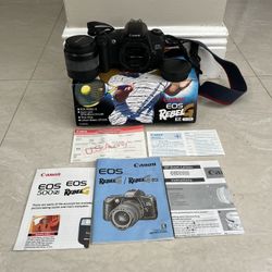 Canon EOS Rebel G 35mm film SLR camera kit. No Battery.