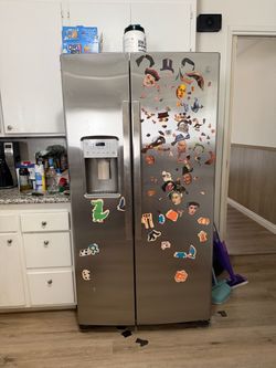 GE Stainless Steel Side-by-Side Refrigerator