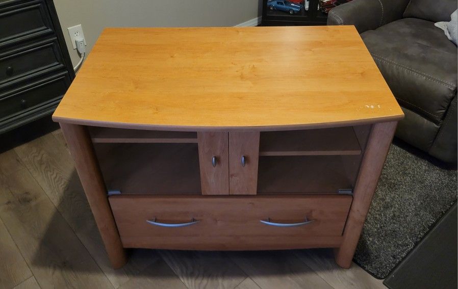 TV Stand Cabinet Glass adjustable shelves
