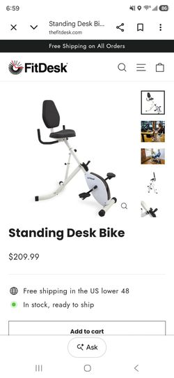 Fit desk standing desk bike