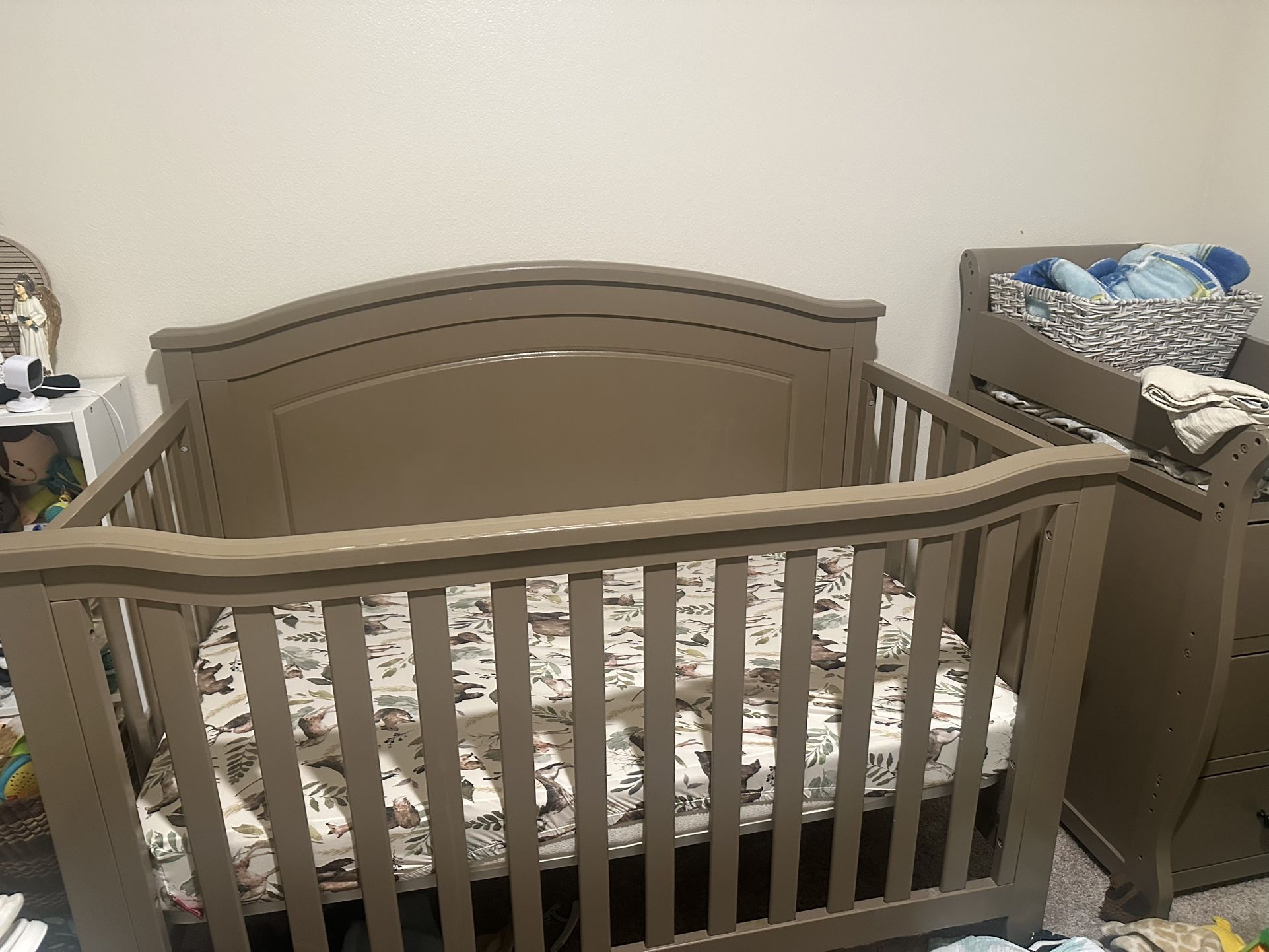 Crib And Changing Table