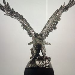 King Silver Eagle With Open Wings 