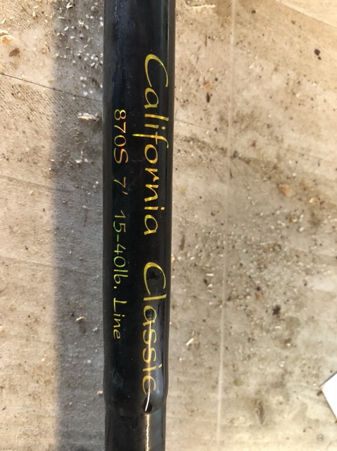 California classic 7’ fishing rod