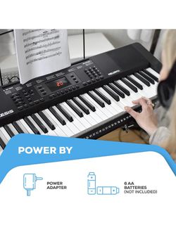 Alesis Melody 61 Key Keyboard Piano Review with 300 Sounds, Speakers,  Digital Piano Stand, Bench 