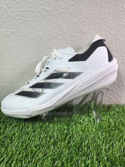 Adidas Adizero Impact White/Black/Metal Baseball Cleats Men's Size 14 ID0972