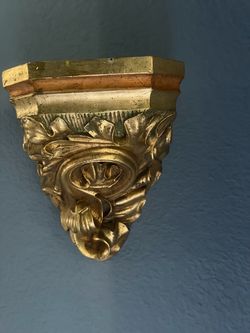 Gold Shelf/scone for wall