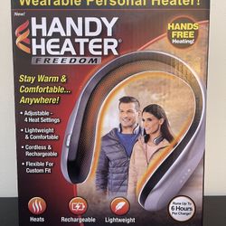 Freedom Handy Heater Portable Heater Neck Wearable Hands Free USB Rechargeable