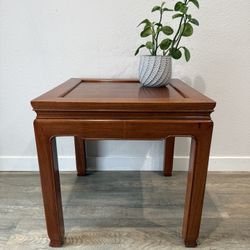 PERSONABLE Side Table - Vintage Chinese Ming Style - cherry - delivery available