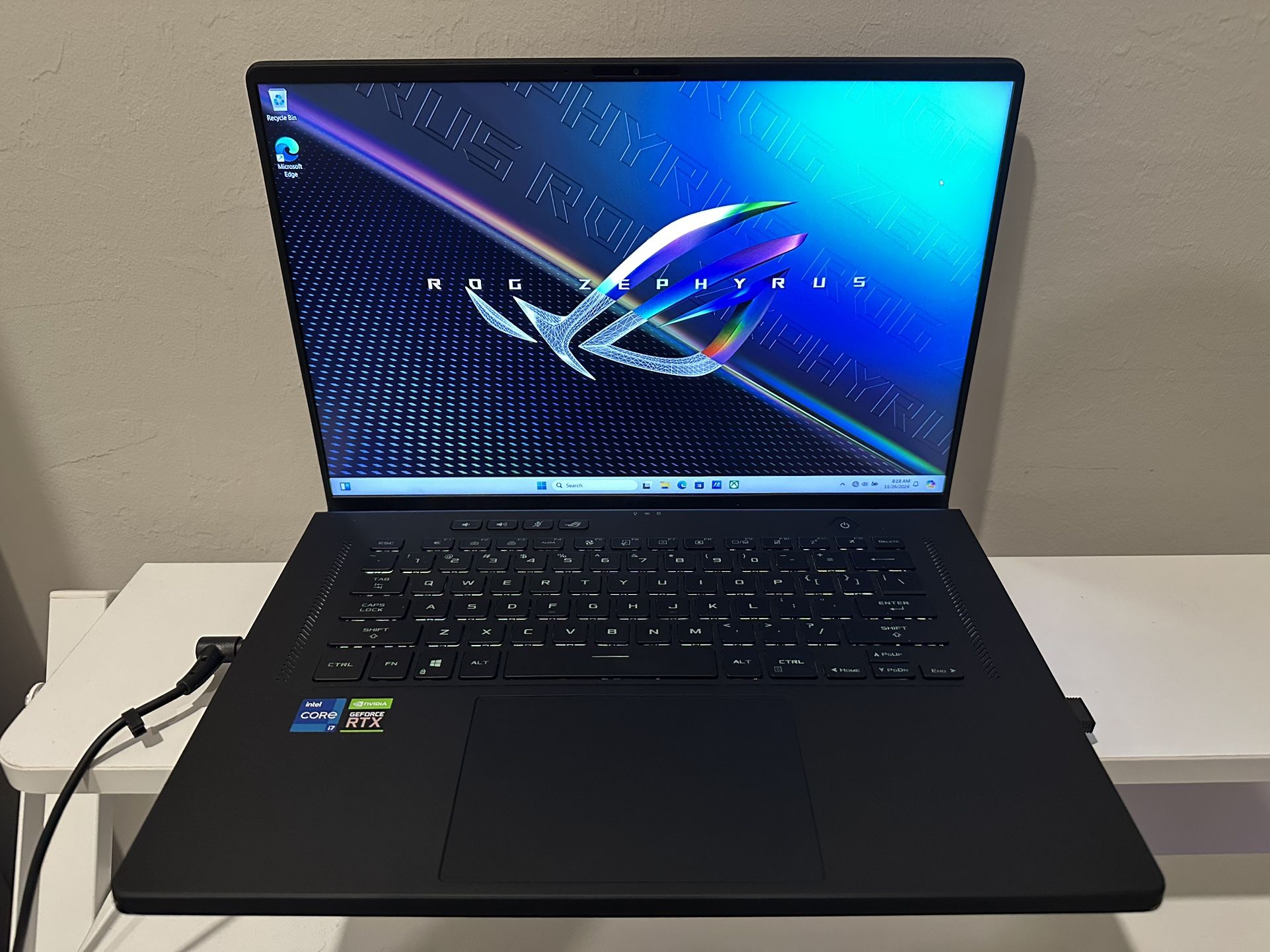 Asus Gaming Laptop. Intel i7, RTX 3050 Ti, 16GB Memory, 512GB SSD