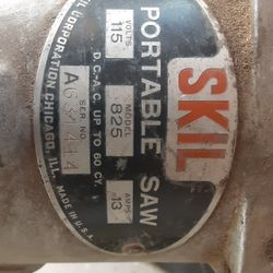 Vintage Skilsaw Worm Drive Saw 