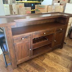 Large Solid Wood Bar - Amazing Quality!