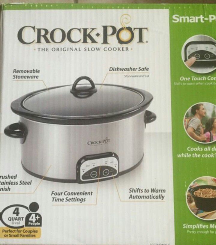 Crock-Pot® Smart-Pot® 4-Quart Digital Slow Cooker, Silver
