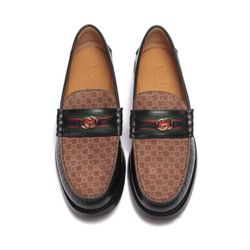 Gucci leather loafers

