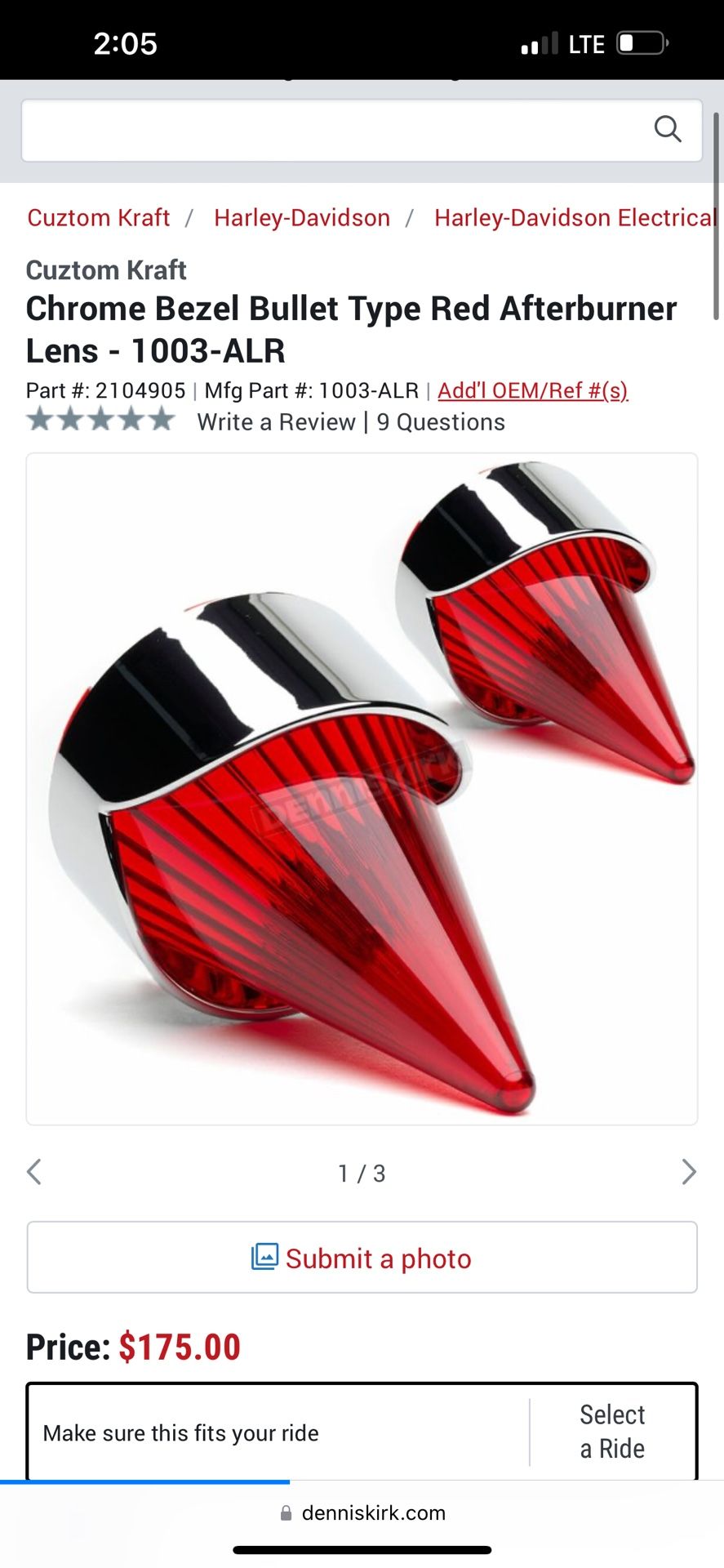 Harley Davidson Rear Turn Signals