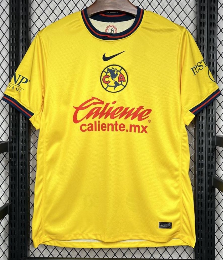 Nike Club América Yellow Soccer Jersey