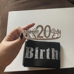 Birthday Crown With Slash 20th