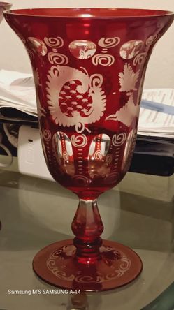 Vintage Egermann Red Goblets