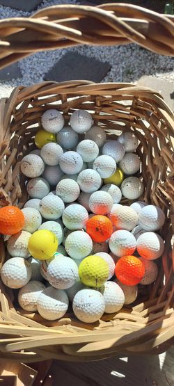 Golf balls, More than 70.