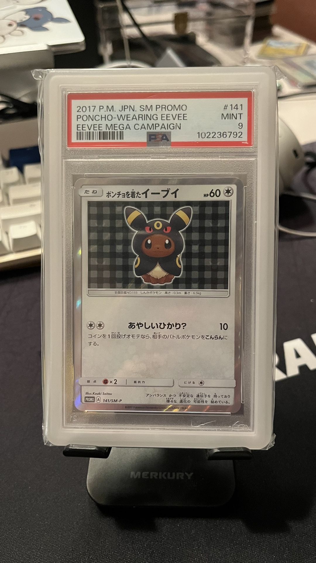 Poncho Eevee Umbreon PSA 9