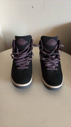 Air Jordan 2 High-Top Sneakers Black Purple