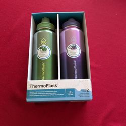 NEW: Thermoflask - 2 Pack Vacuum Insulated Stainless Steel