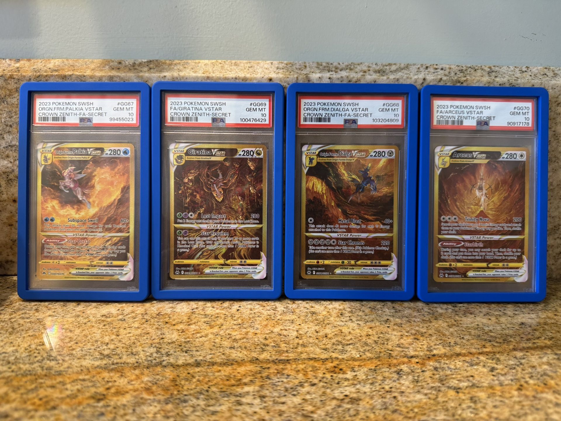 Pokemon TCG Galarian gallery Psa 10 Card Set Slabs
