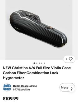 Christina 4/4 Carbon Fiber Violin Case