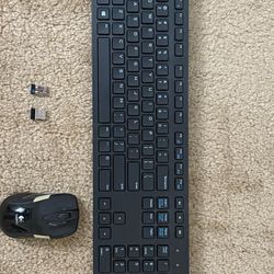 Wireless keyboard and logitech mouse with 2 usb receivers