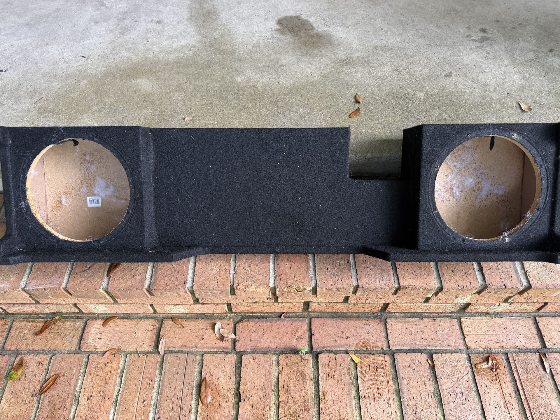 American Sound Connection Compatible with Ford F150 Extended Super Cab Truck 2004-2008 Dual 10" Subwoofer Sub Box Speaker Enclosure