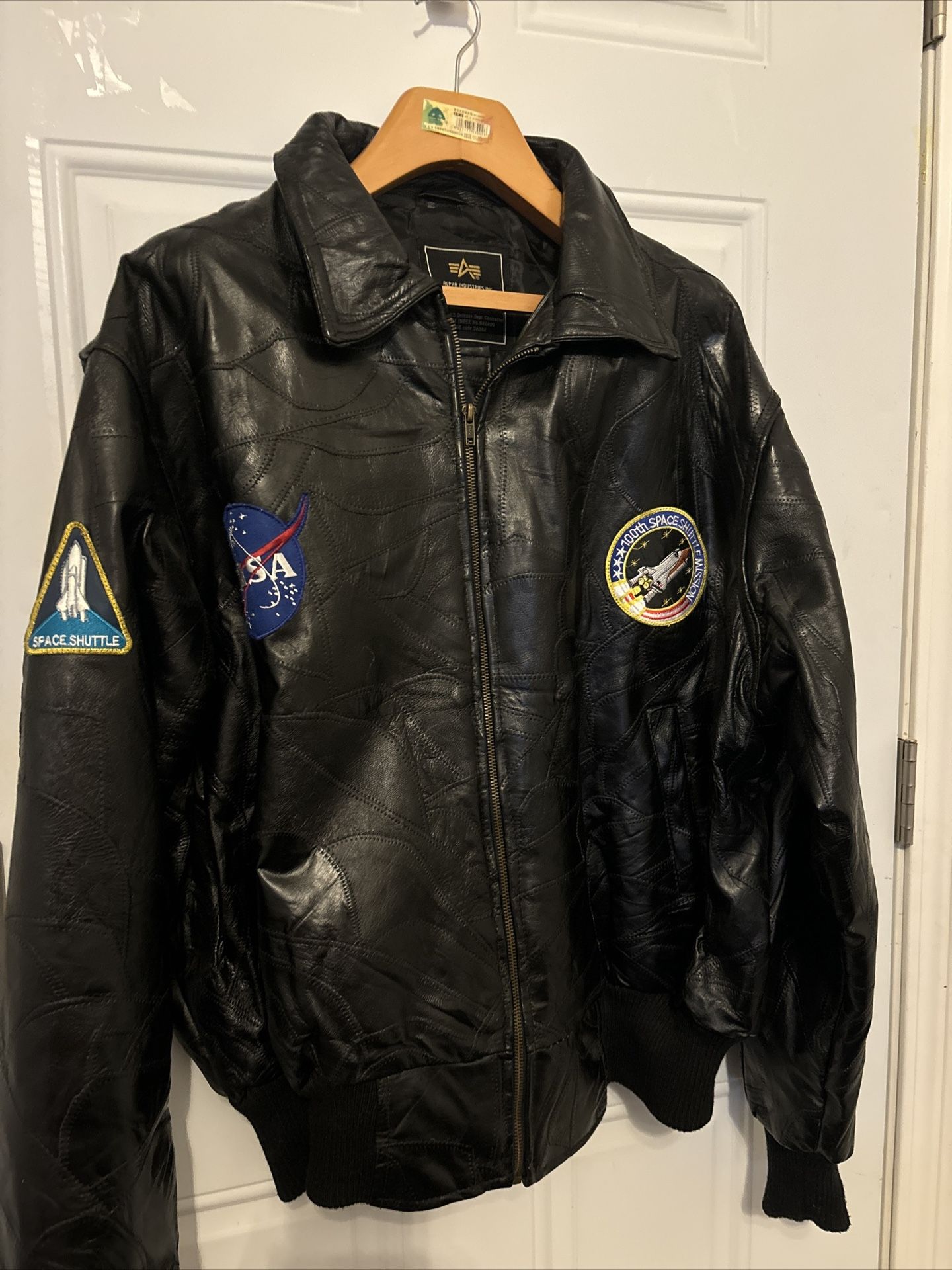 NASA Space Style Concept Leather Jacket Men 3X