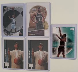 15‑Card Tim Duncan Lot – 2 RCs, Stadium Club 3x3, Finest Edge & More