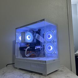 Beautiful All White Gaming PC