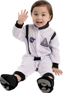 Spooktacular Creations: Toddler Halloween Astronaut Costume – 18-24 months