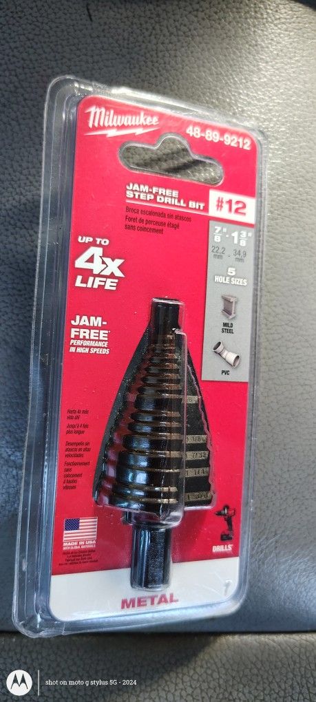 Milwaukee Jam Free Step-Bit