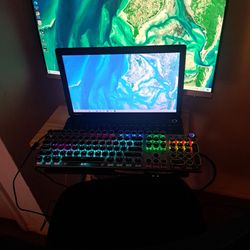 Laptop, Keyboard, Table , Chair, Extend Screen ALl INCLUDED