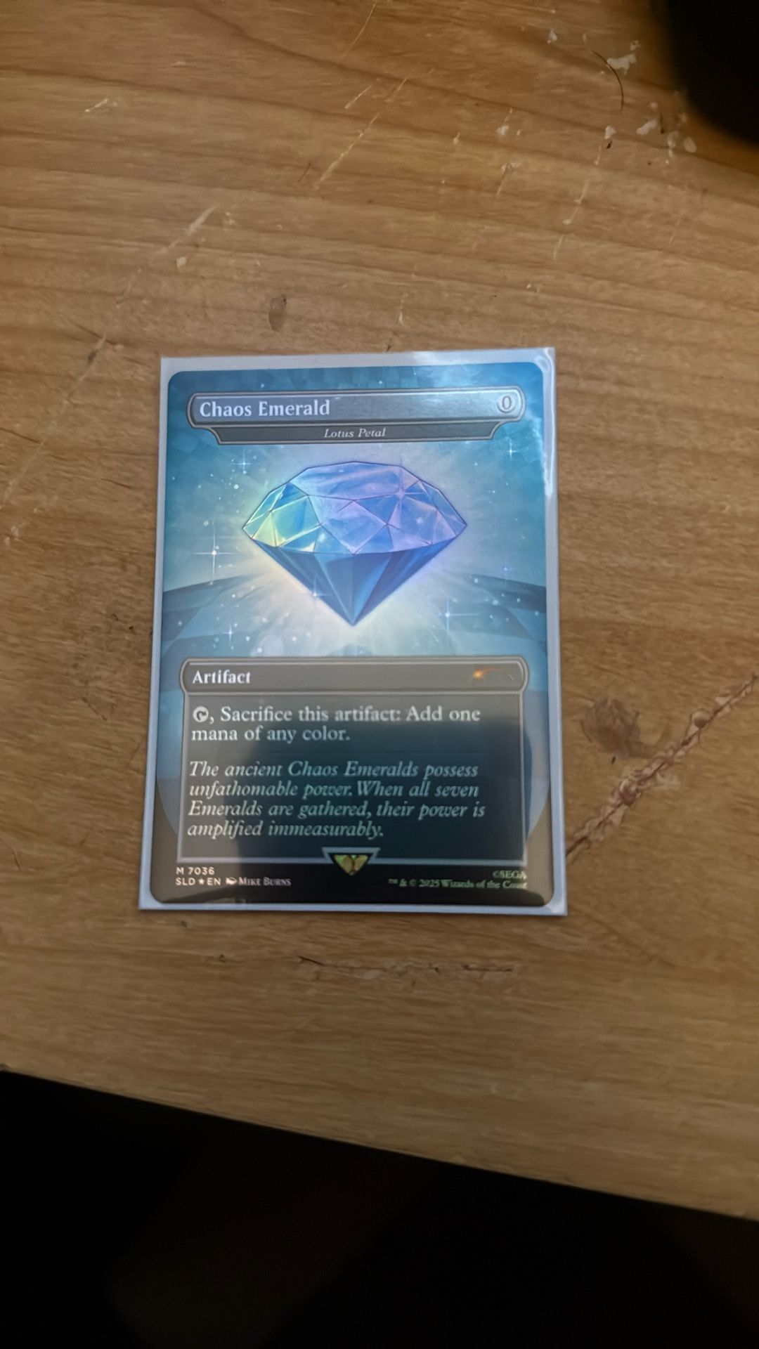 MTG Chaos emerald Rainbow Foil