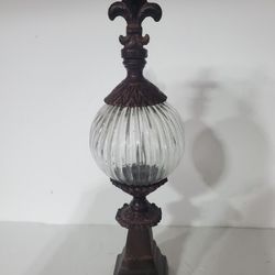 Solid Bronze Spire With Glass Ball