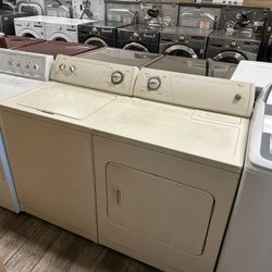 Whirlpool washer and dryer set electric with warranty