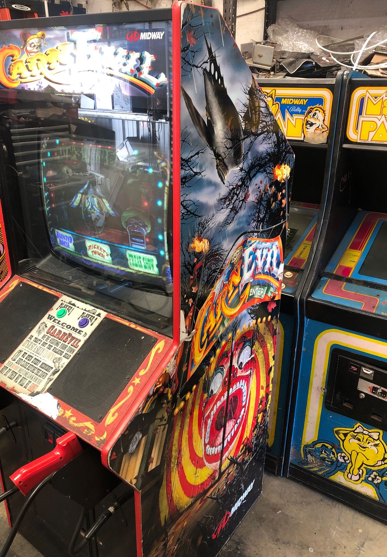 Midway CarnEvil arcade gun game for Sale in Lodi, CA OfferUp