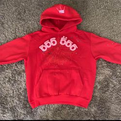 Sp5der red angel 555 hoodie 