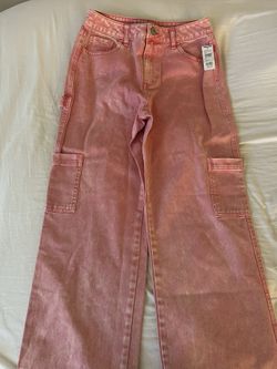 Low-Rise Pink TILLYS Cargo Jeans