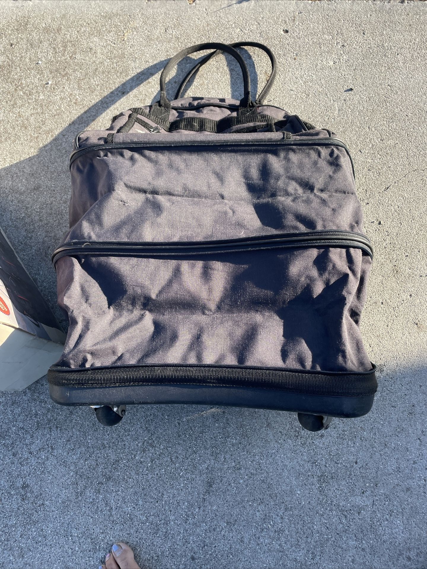 Black Rolling Duffel Bag -$10 Off Deluxe Expandable 3 more times