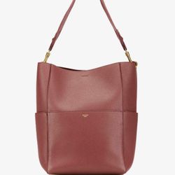 Auth Celine Sangle Seau Bag Calfskin medium