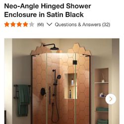 Brand new frameless shower glass 36" W x 72" H