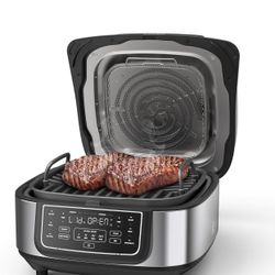 COSORI Electric Smokeless Indoor Grill & Smart XL Air Fryer Combo, 8-in-1, 6QT, 100 Recipes, Grill, Broil, Roast, Bake, Crisp, Dehydrate and More, Com