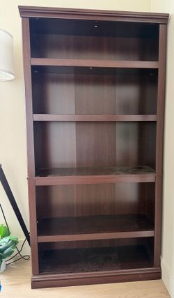 Dark Wood Bookshelf / Display Shelf – Great Condition