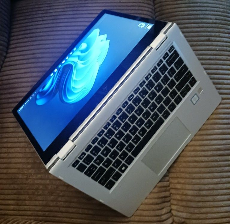 Slim Metal HP EliteBook X360 Touchscreen Intel Core i5 CPU 16 GB RAM 512 GB SSD Webcam 1080P FHD LCD USB C Thunderbolt Port Wi-Fi & BT Wireless Win 11