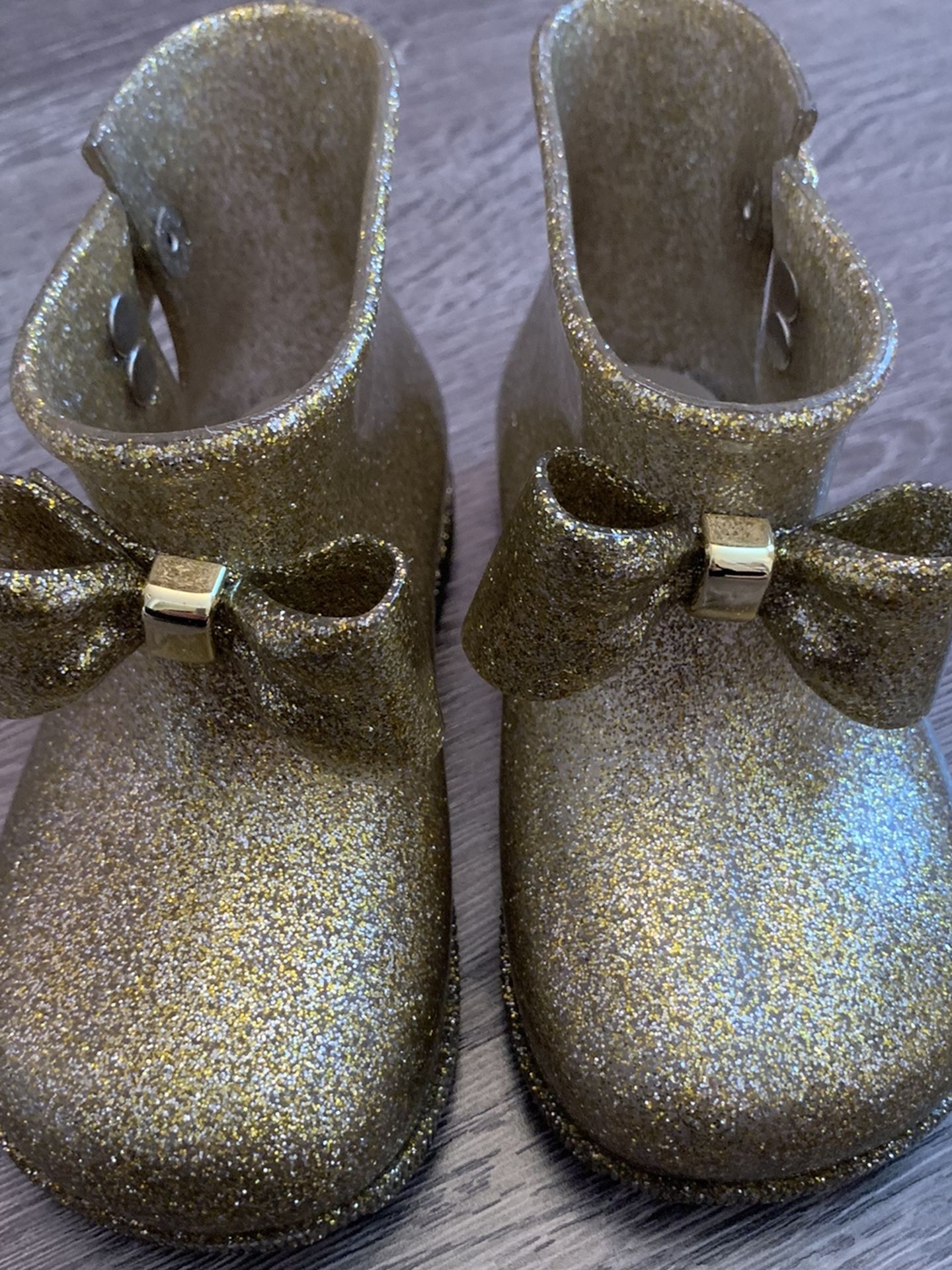 Mini Melissa Toddler Girl Boots Size 10
