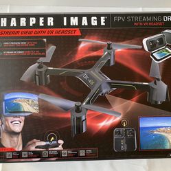 Sharper Image FPV Streaming Drone With VR Headset New In Box