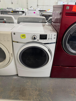 GE Front Load Electric Dryer – White, Sensor Dry, Stackable